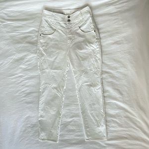 Anthropologie White Boyfriend Jeans Size 25